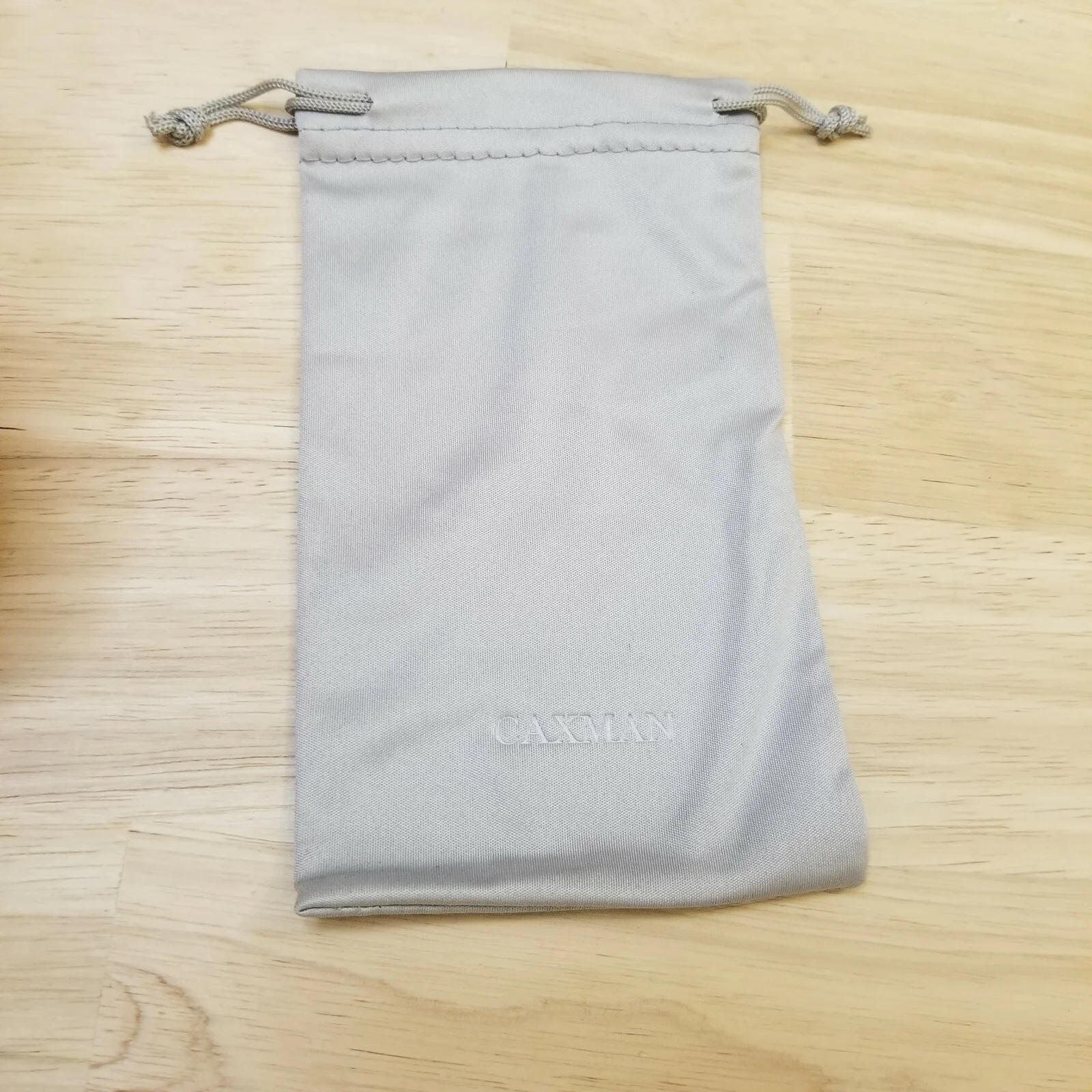 Caxman Black Eyeglass Or Sunglass Case with Drawstring Bag 2